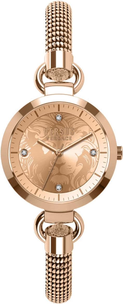 versus versace roslyn mesh watch|Versus Versace Womens Rose Gold Tone 34 mm Roslyn Watch .